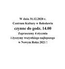​Godziny otwarcia w dniu...