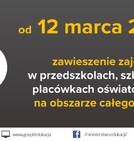 Czasowe zawieszenie zajęć dydaktyczno-wychowawczych