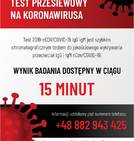 Testy przesiewowe na koronawirusa...