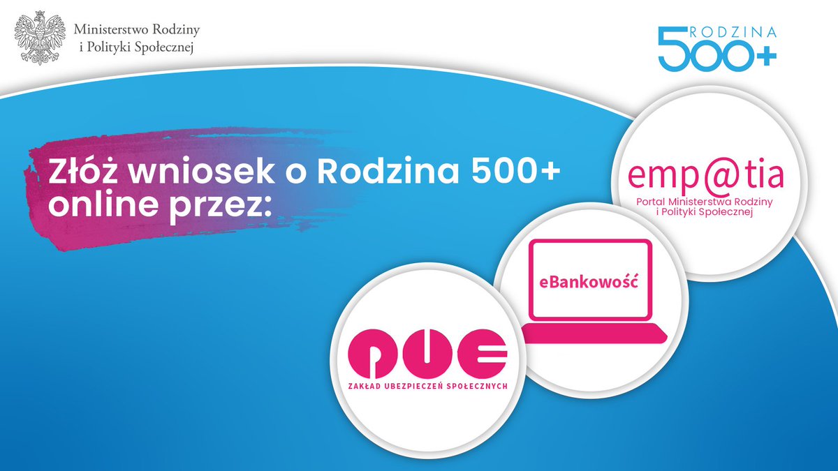 Złóż wniosek o Rodzina 500+ online