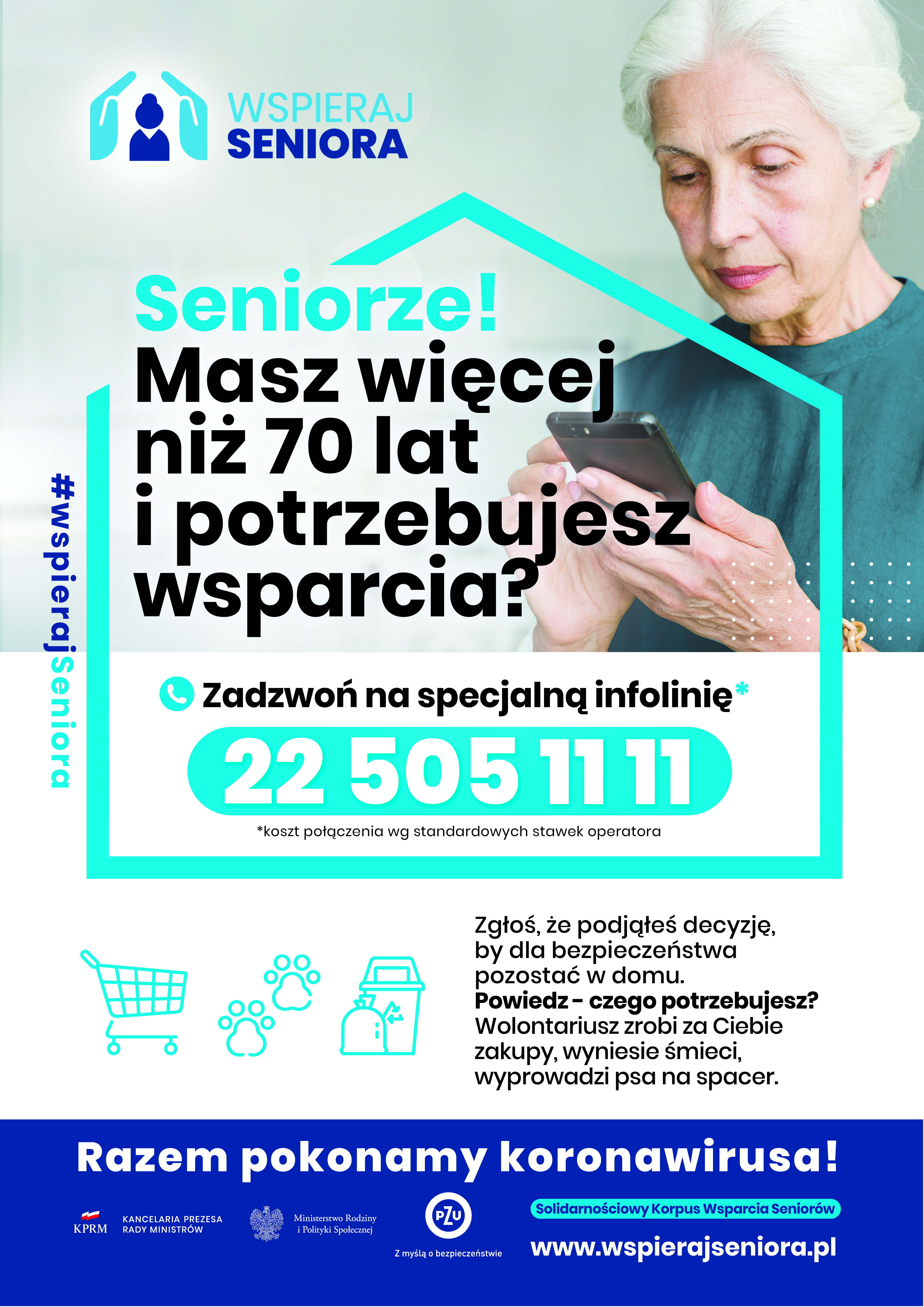 Plakat „Wspieraj Seniora”