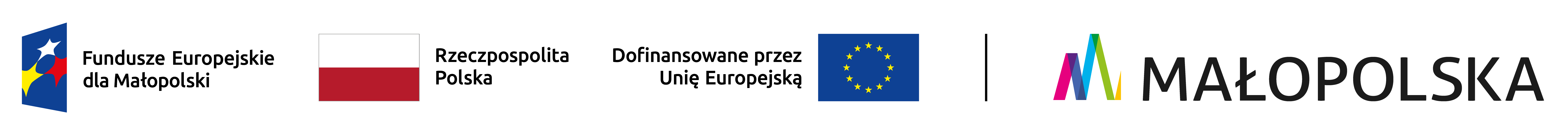 Fundusze Europejskie dla Małopolski, Rzeczpospolita Polska, Dofinansowane przez Unię Europejską, MAŁOPOLSKA